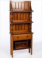 5565293: English Oak and Part Ebonized Bookcase, Late 19th/Early 20th Century E9VDJ