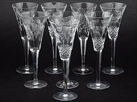 5565280: 8 Waterford Crystal Champagne Flutes E9VDF