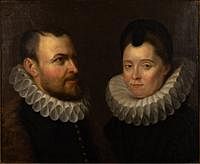 5565064: After Anthony Van Dyck, Double Portrait of Nicolas
 Rockox, Mayor of Antwerp and his Wife, O/C E9VDL