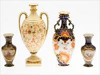 5565311: Four Small English Porcelain Vases E9VDF