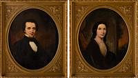 5493096: Pair of Portraits of Rev. Edward Howell Myers and
 Mary Frances Mackie Myers, 19th C, O/C E8VDL