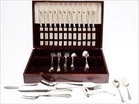5493182: Bailey, Banks and Biddle Sterling Silver Flatware Service, 64 pcs. E8VDQ