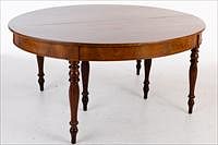 5509648: Louis Philippe Oval Mahogany Dining Table, Second Half 19th Century E8VDJ