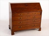 5493097: American Mahogany Slant Front Desk, 18th Century E8VDJ