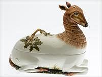 5493237: Italian Ceramic Deer-Form Tureen E8VDF