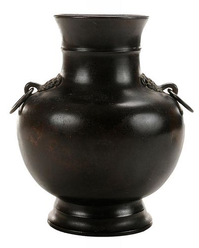 Ming Style [Hu-]Form Bronze Vase with