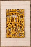5493309: Chinese Relief Carved Giltwood Panel E8VDC