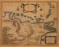 5493105: Willem Blaeu (Dutch, 1571-1638), Hand Colored Map
 of Venezuela, c. 1640 E8VDO