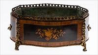 5493359: French Gilt-Metal Mounted Marquetry Inlaid Planter, 19jth Century E8VDJ