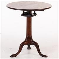 5509595: George III Birdcage Tripod Table, 18th Century E8VDJ