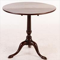 5493352: George III Mahogany Tilt Top Table E8VDJ