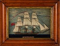 5394266: Needlework of HMS Hero, 19th Century EE7RDJ