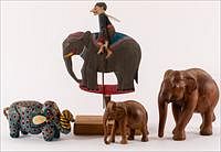 5394394: Four Elephant Motif Decorative Articles EE7RDJ