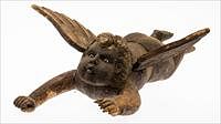 5394381: South American Stained Wood Putto, 20th Century EE7RDJ