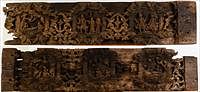 5325865: Two Burmese Wood Panel Carvings of the Lives of
 Buddha, Probably 18th Century EL5QA