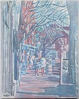 5325927: Myrtle Jones (GA, 1913-2007), East Jones Street, Acrylic on Canvas EL5QL