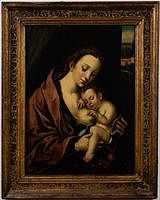 5325860: Circle of Pieter Coecke van Aelst (Flemish, 1502-1550)
 Virgin and Child, Oil on Panel, 16th C EL5QL