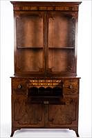 5325857: Regency Mahogany Secretary Bookcase, First Quarter 19th Century EL5QJ