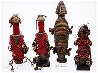 5326067: Group of Four Carved Wood Fali Fertility Dolls, Cameroon, c. 1965 EL5QA