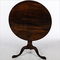 5326021: Irish Stained Wood Tilt Top Table, Late 18th/Early 19th Century EL5QJ