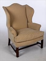 5344698: George III Style Wing Chair, 20th Century EL5QJ