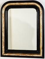 5326129: Victorian Ebonized and Gilt Mirror, 19th Century EL5QJ