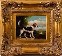 5326126: Portrait of a Dog, Oil on Canvas, 20th Century EL5QL