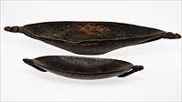 5326032: Two Carved Wood Bowls, Lower Ramu River Area, Papua New Guinea EL5QA