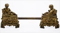 5326060: Louis XV Style Gilt Bronze Chenets, 19th Century EL5QJ