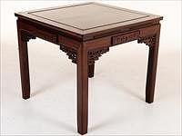 5325918: Chinese Square Hardwood Table, 20th Century EL5QC