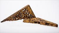 5326134: Pair of Burmese Carved Wood Brackets EL5QC