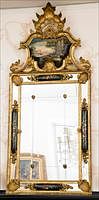 5085292: Italian Style Giltwood and Painted Large Overmantel
 Mirror, 20th Century EL2QJ
