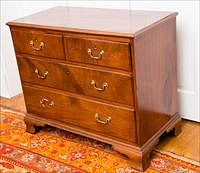 5085433: Chippendale Mahogany Chest of Drawers, 18th Century EL2QJ