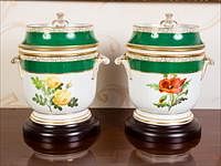 5085297: Pair of Paris Porcelain Fruit Coolers, 19th Century EL2QF