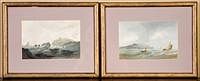 5085413: Pair of Nautical Watercolors, Probably 19th Century EL2QL