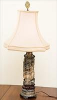 5102246: Chinese Carved Hardstone Figure, Now Mounted as a Lamp EL2QC