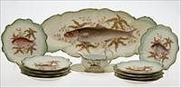 5081444: Limoges Porcelain Fish Service, EL1QF