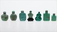 5081491: 7 Chinese Hardstone and Other Snuff Bottles EL1QC