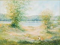 5081486: Rowena Anderson (American, 20th Century), Landscape, Oil on Canvas EL1QL