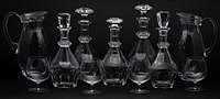 5081571: Five Crystal Decanters and Two Glass Pitchers EL1QF