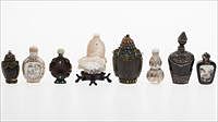 5081671: 8 Chinese Metal Mounted, Shell and Other Snuff Bottles EL1QC