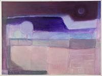5081490: Beki Leopold Petras (Savannah, 1928-2016), Hopscotch
 on the Rocks, Acrylic on Canvas EL1QL