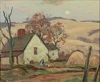 5081432: Eliot Candee Clark (NY/VA, 1883-1980), Lynchburg, VA, Oil on Canvas EL1QL