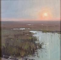 5081496: Gavin Brooks (MD/CA, 20th/21st C), Sea Island Morning, Oil on Canvas EL1QL