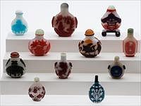 5081581: 11 Chinese Glass Snuff Bottles EL1QC