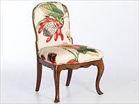 5081370: Italian Walnut Side Chair, 20th Century EL1QJ
