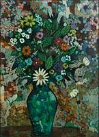 5081700: Ray Lohr (American, 20th Century), Still Life with
 Flowers, Oil on Paper EL1QL