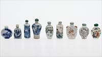5081655: 10 Asian Porcelain Snuff Bottles EL1QC