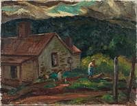 5098325: Eliot Candee Clark (NY/VA, 1883-1980), Albemarle
 County, Virginia, Oil on Canvas EL1QL