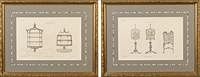 5081659: 2 Chippendale Framed Prints, 18th Century EL1QO